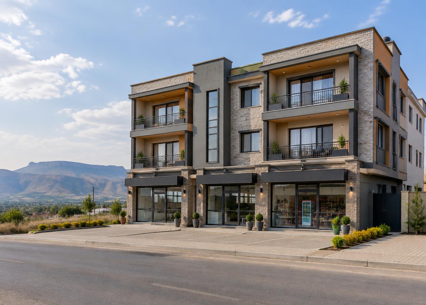 Residential and commercial property near the Rift Valley
